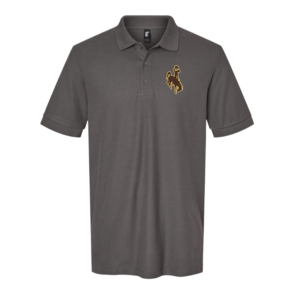 Men's Wyoming Cowboys Gildan Hammer Pique Polo